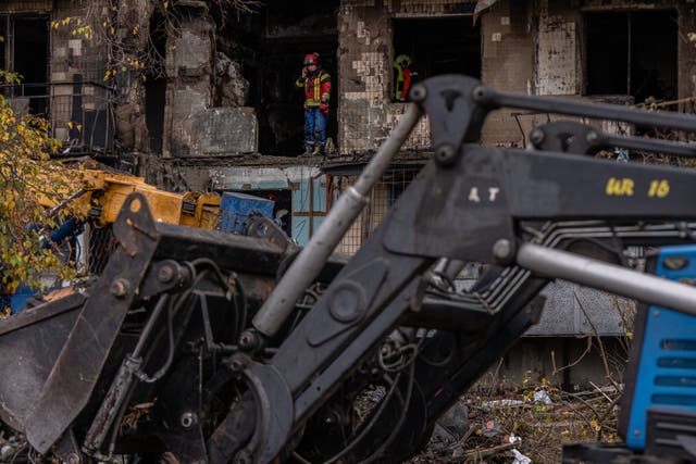 <p>Russian drone attack on Kyiv</p>