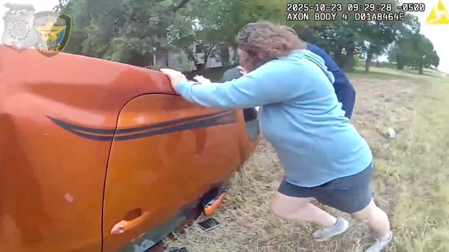 <p>Baby pulled from overturned car in desperate rescue</p>