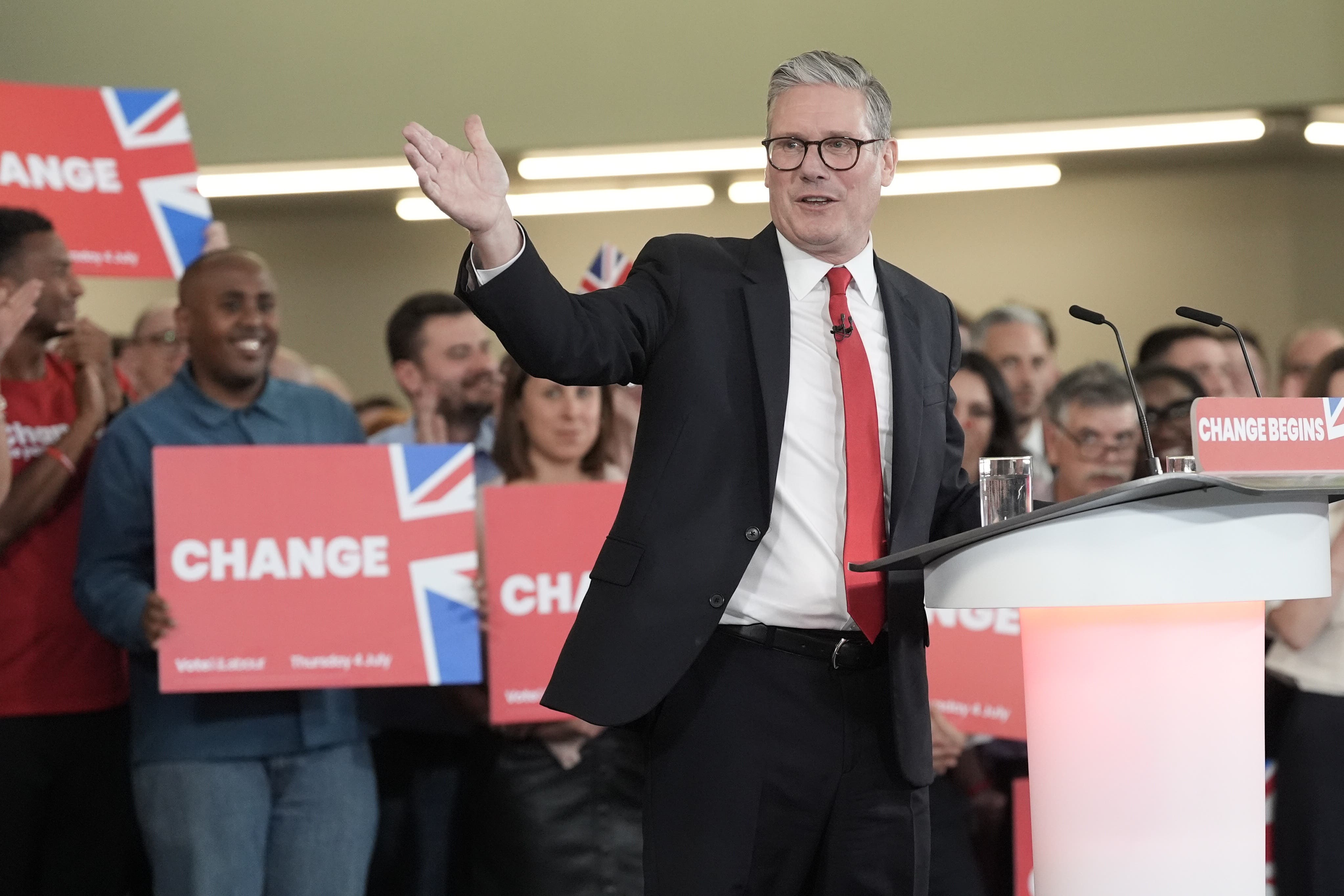 A survey by charity Carnegie UK suggested the average person has seen no ‘meaningful improvement’ in their life since Labour came to power. (Stefan Rousseau/PA)