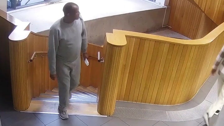 CCTV showed Hadush Kebatu inside an east London library on Friday