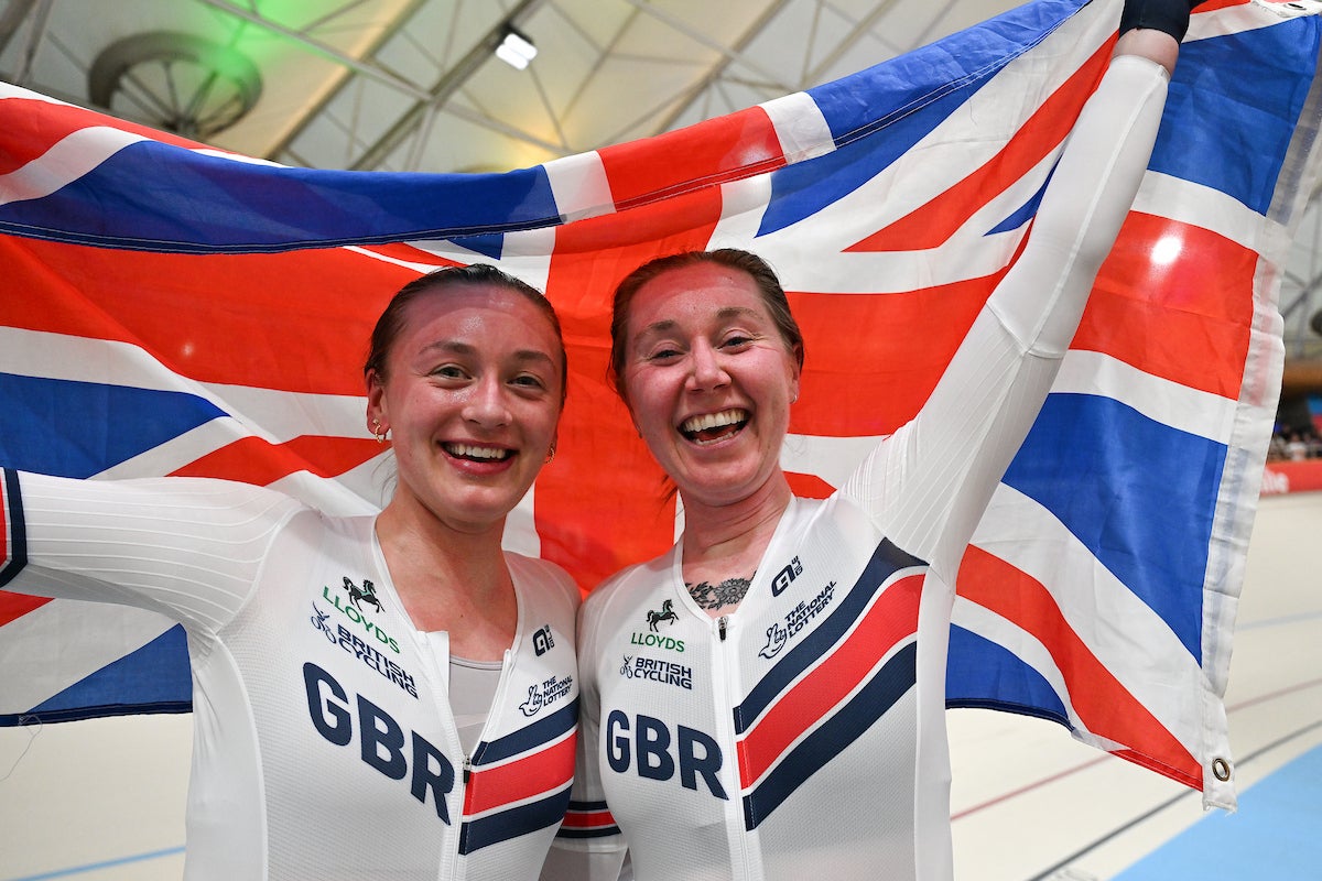 <p>Katie Archibald and Maddie Leech took gold in the women's Madison</p>