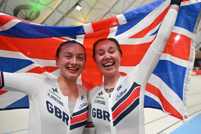 <p>Katie Archibald and Maddie Leech took gold in the women's Madison</p>