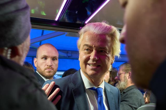 <p>Far-right Dutch lawmaker Geert Wilders</p>