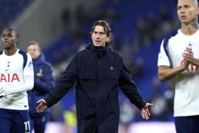 Thomas Frank will not let Tottenham get ahead of themselves (Peter Byrne/PA)