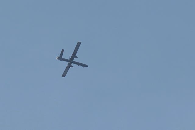 <p>An Israeli drone flies over Beirut, Lebanon</p>