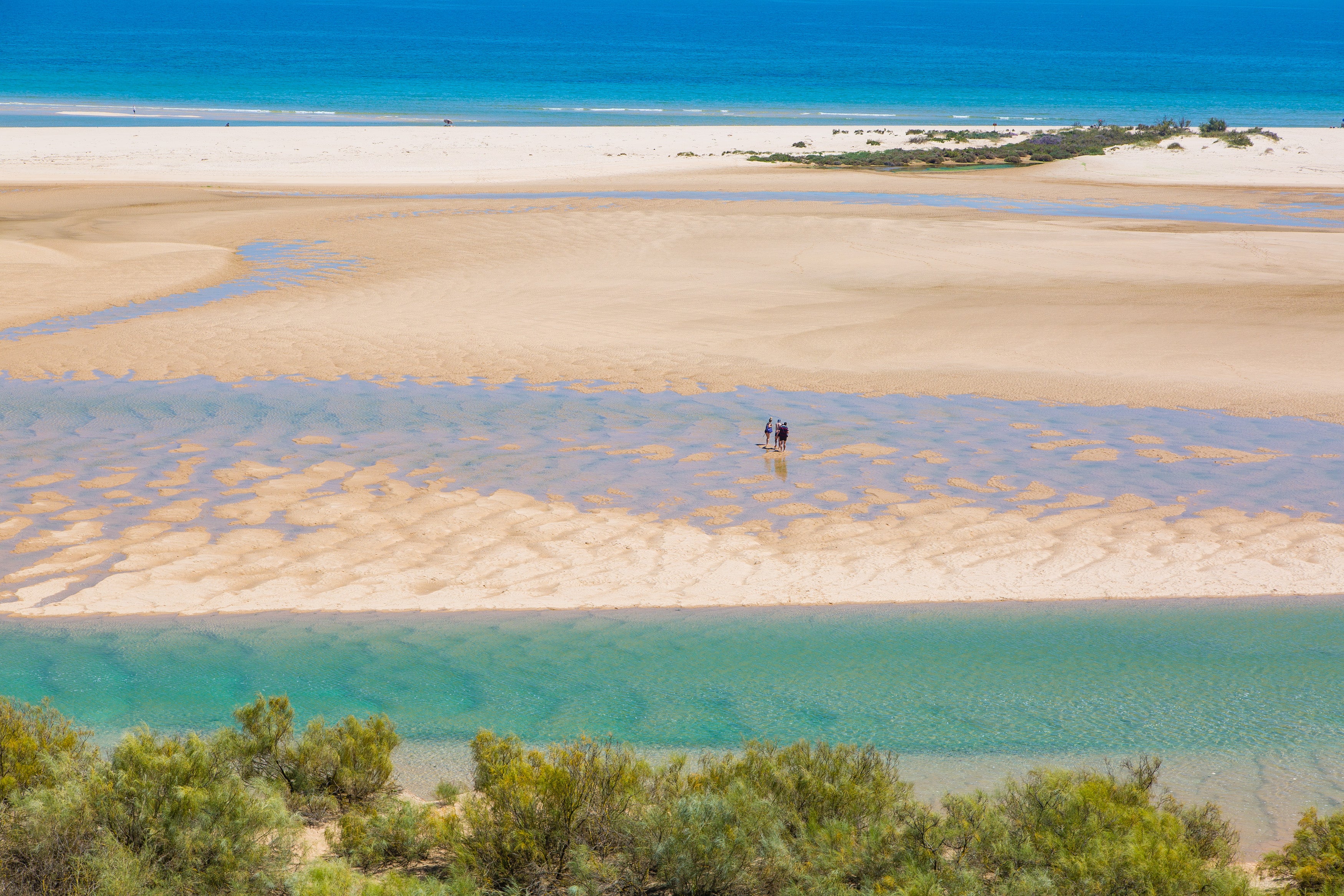 The beaches are remarkably empty