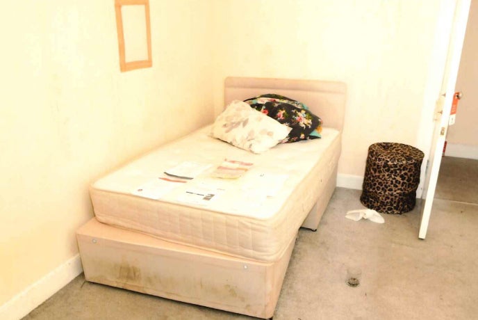 The interior of a brothel on Bright Street in Dundee, Scotland