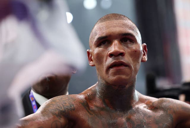 <p>Conor Benn after his defeat by Chris Eubank Jr in April</p>