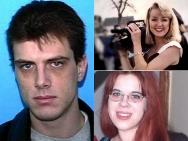 <p>Christopher Revak (left), a person of interest in the disappearance of Jodi Huisentruit (top right), is responsible for the 2006 murder of Deidre Harm (bottom right), police say</p>