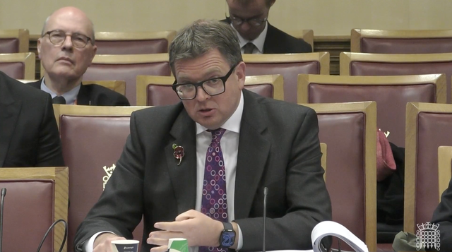 <p>Tom Little KC speaking to MPs on Monday</p>