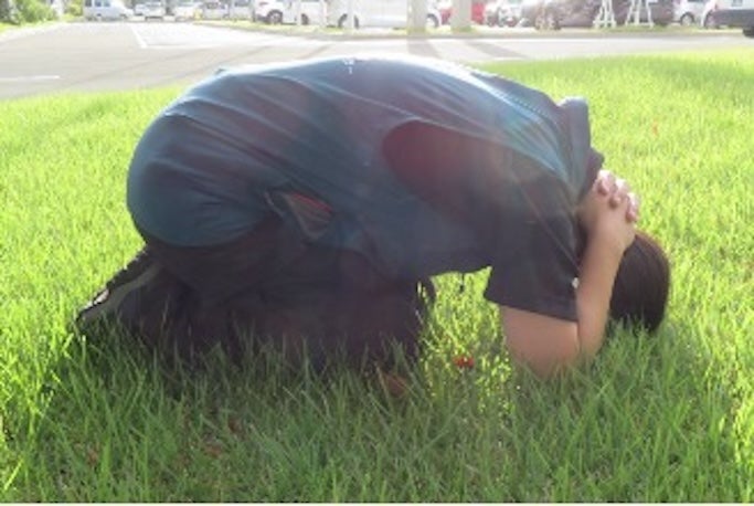 Lying face down when encountering a bear can prevent serious illness