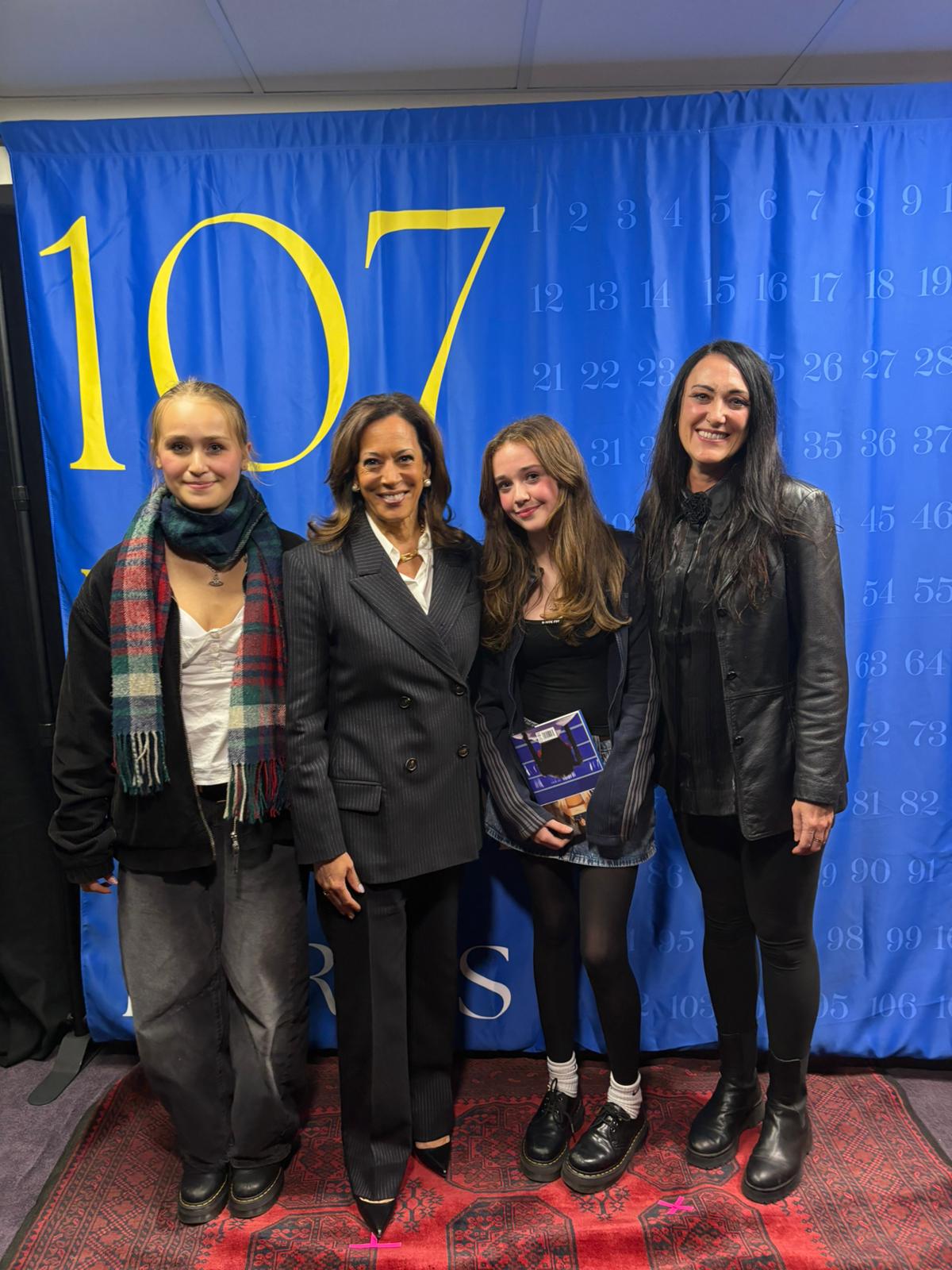Victoria Richards with Kamala Harris