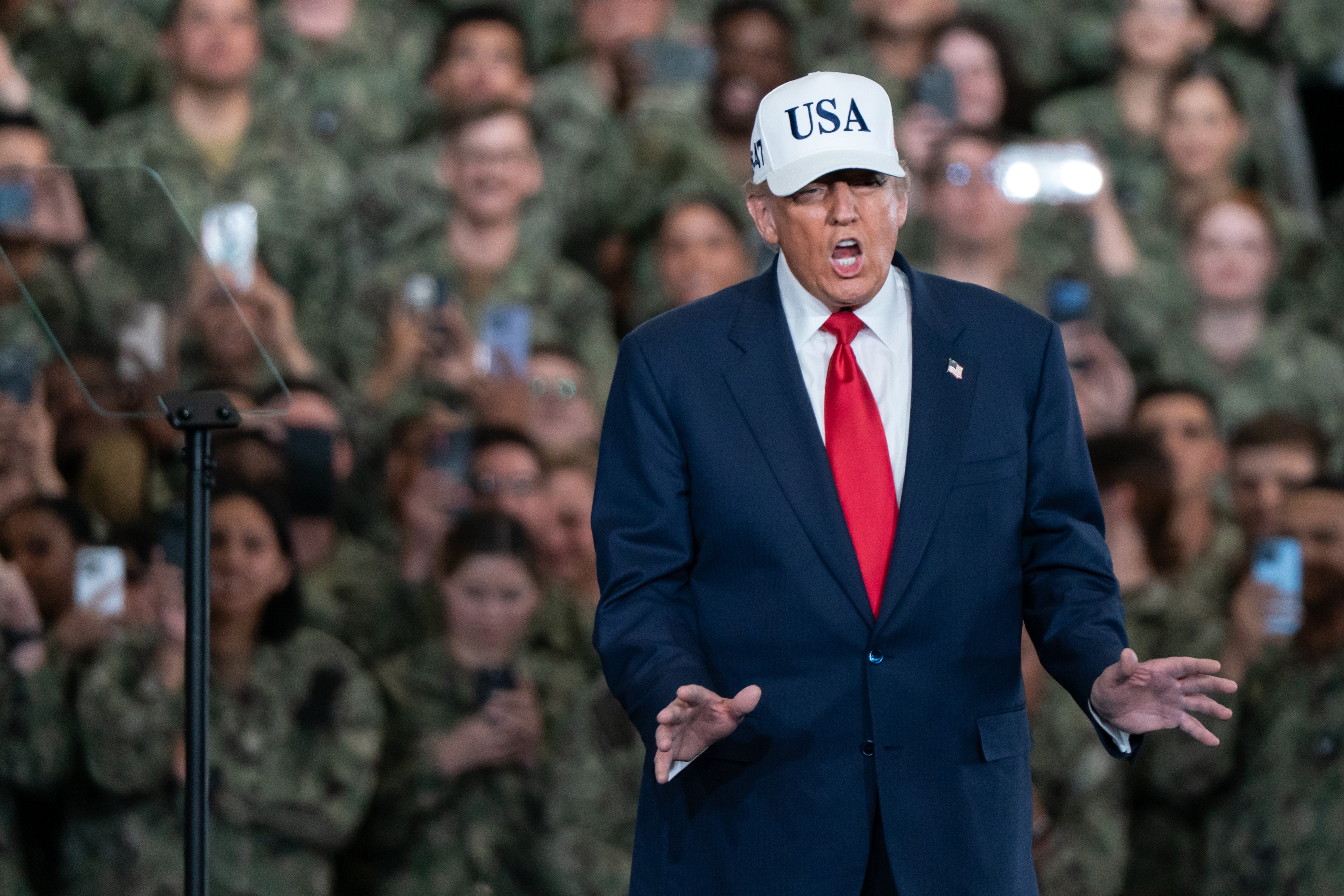 Trump lashed out at a group of Democratic legislators and military veterans who urged troops to uphold their oaths to the U.S. Constitution.