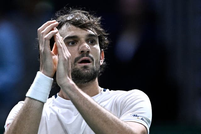 <p>Valentin Vacherot won on his main draw debut in Paris</p>