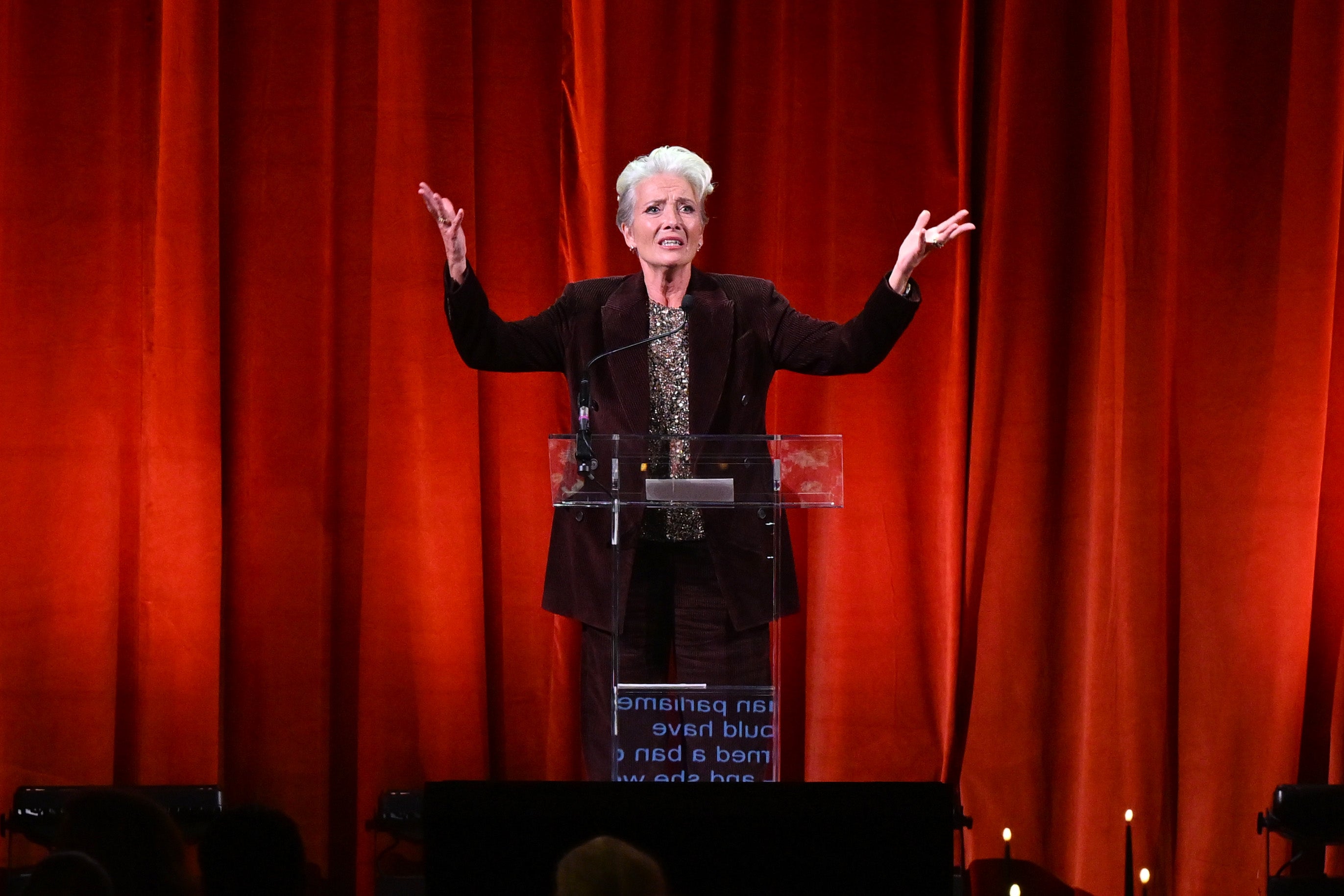 Thompson revealed she prefers to write longhand rather than on the computer