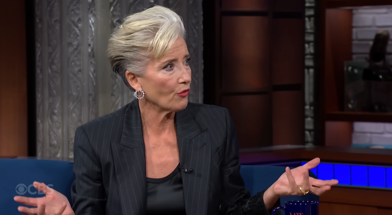Emma Thompson became angry when she spoke to Stephen Colbert about artificial technology