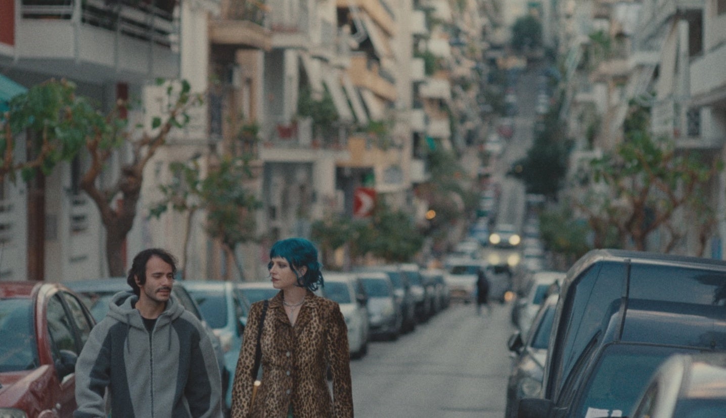 Josef Akiki and Jessie Buckley star in 'How To Shoot A Ghost' as two recently dead people wandering the streets of Athens
