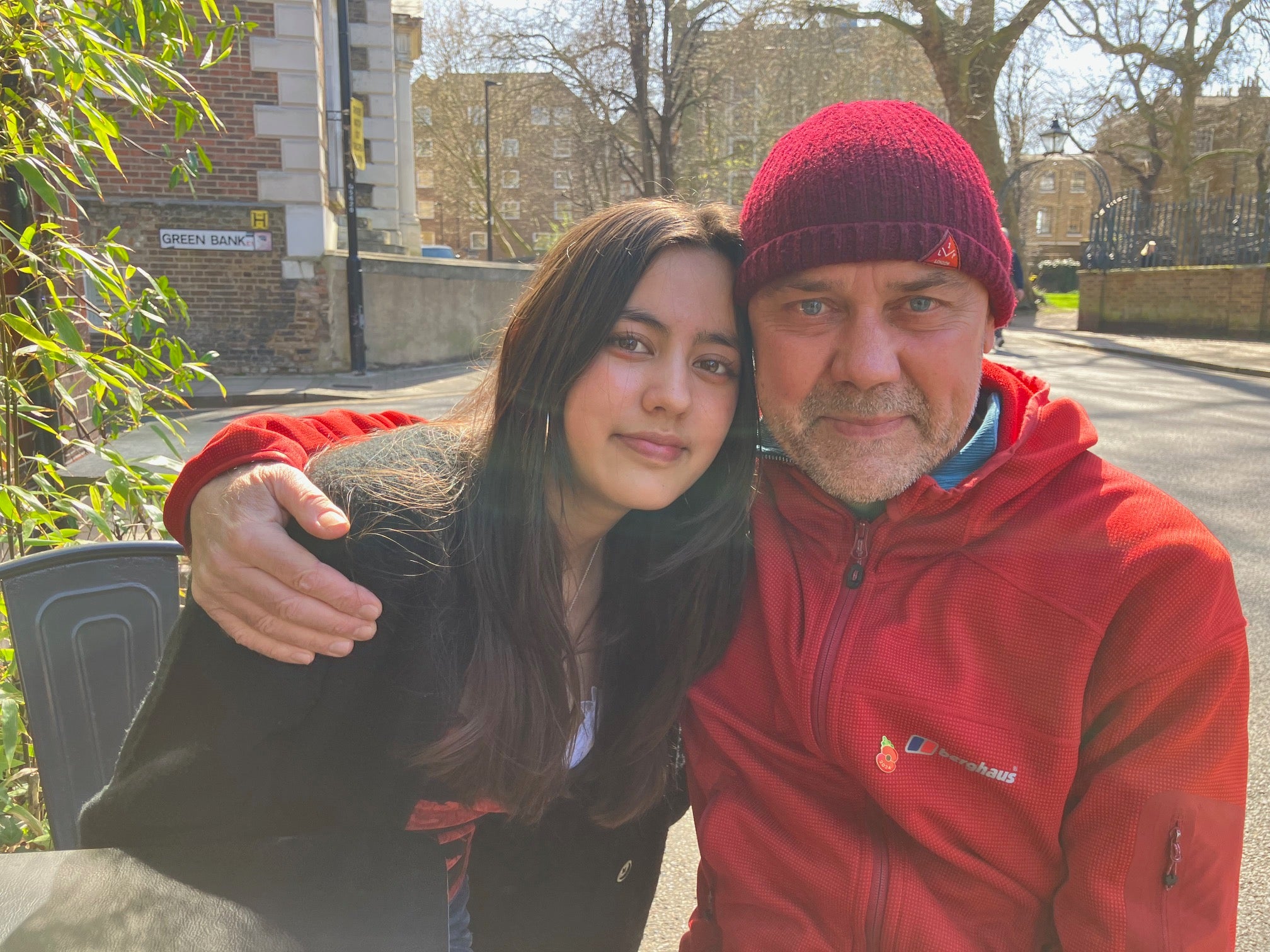 Mr Angliss with his daughter Nancy