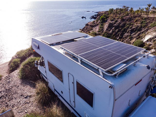 <p>Flexible solar panels can be a low-cost way to help power your campervan or garden office</p>