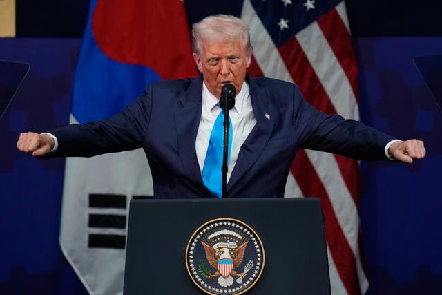 <p>“I’ll tell you what, Prime Minister Modi is the nicest looking guy,” Trump said of his Indian counterpart.</p>