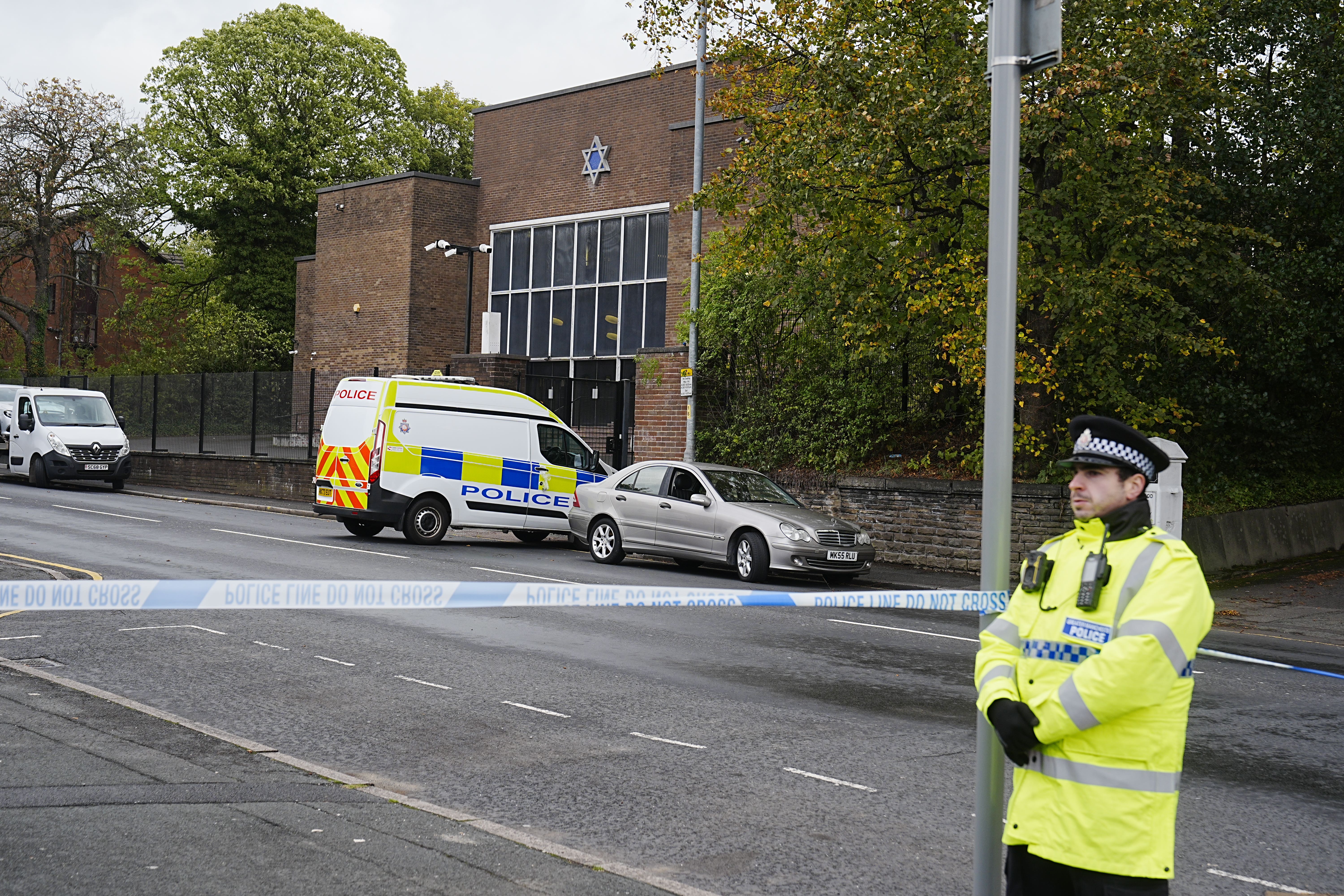 <p>Heaton Park Hebrew Congregation Synagogue in Manchester, where the attack took place</p>