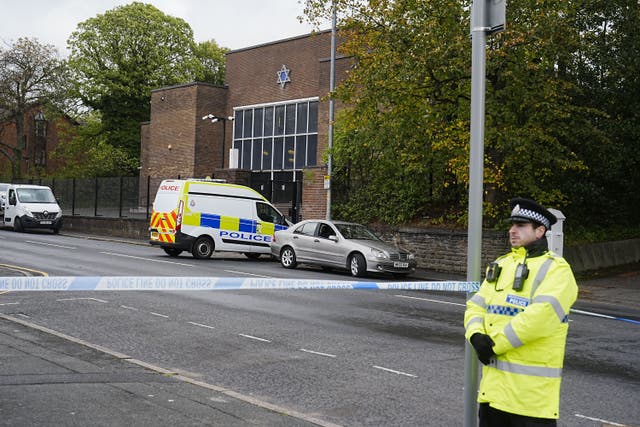 <p>Heaton Park Hebrew Congregation Synagogue in Crumpsall, Manchester, where the attack took place</p>
