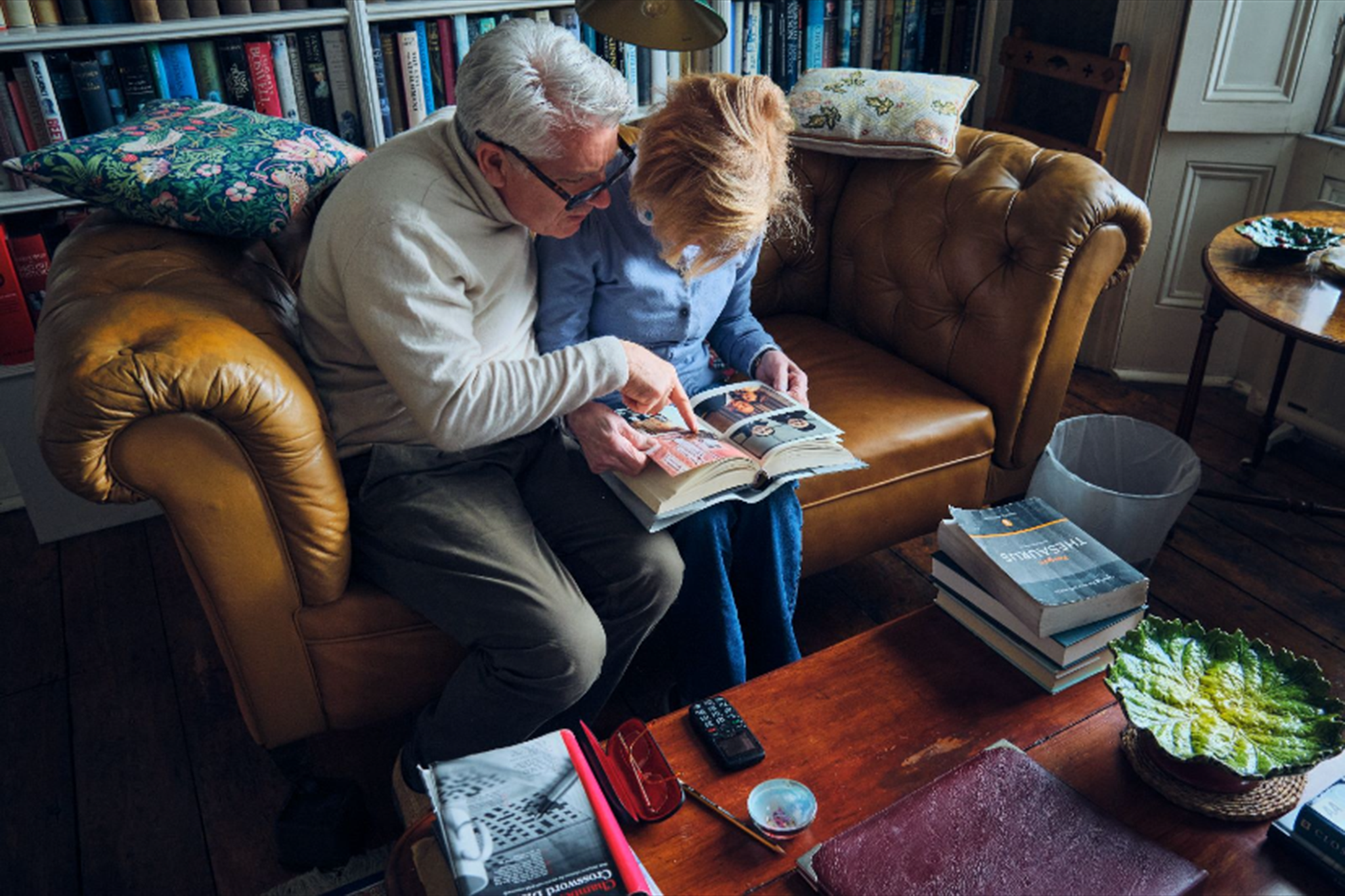 Preparing for ‘Vicky’: Machin reads with Prunella