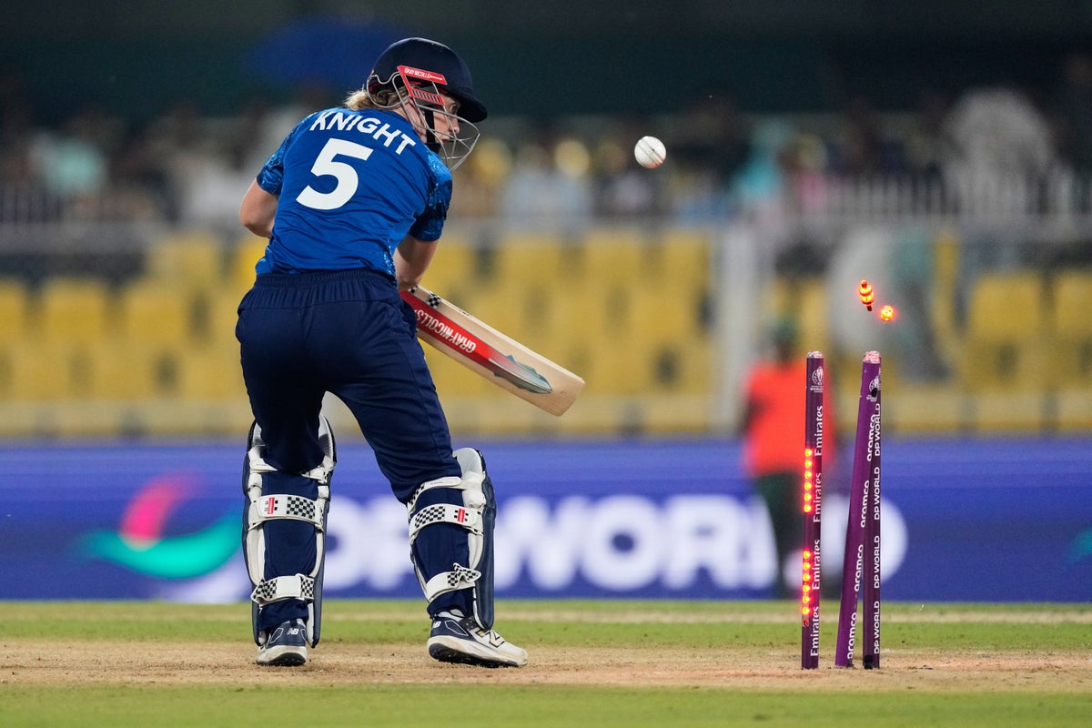 England&rsquo;s top three dismissed for ducks in Cricket World Cup semi-final 
