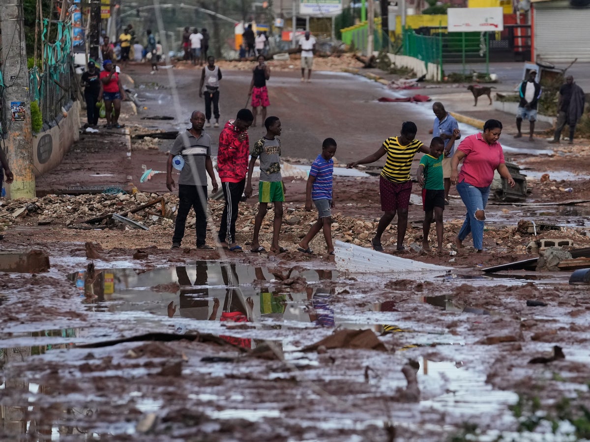 Hurricane Melissa's 185mph path of destruction devastates Jamaica | The Independent