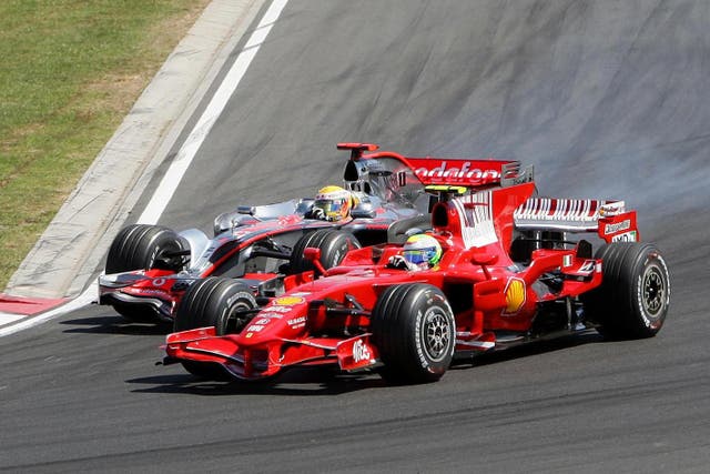 Felipe Massa battled for the 2008 Formula One drivers’ championship with Lewis Hamilton (Martin Rickett/PA)