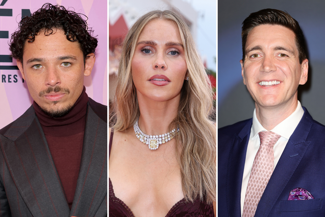 <p>(L-R) Anthony Ramos, Claire Holt and Oliver Phelps are among a slew of celebrities taking on the 2025 NYC marathon</p>