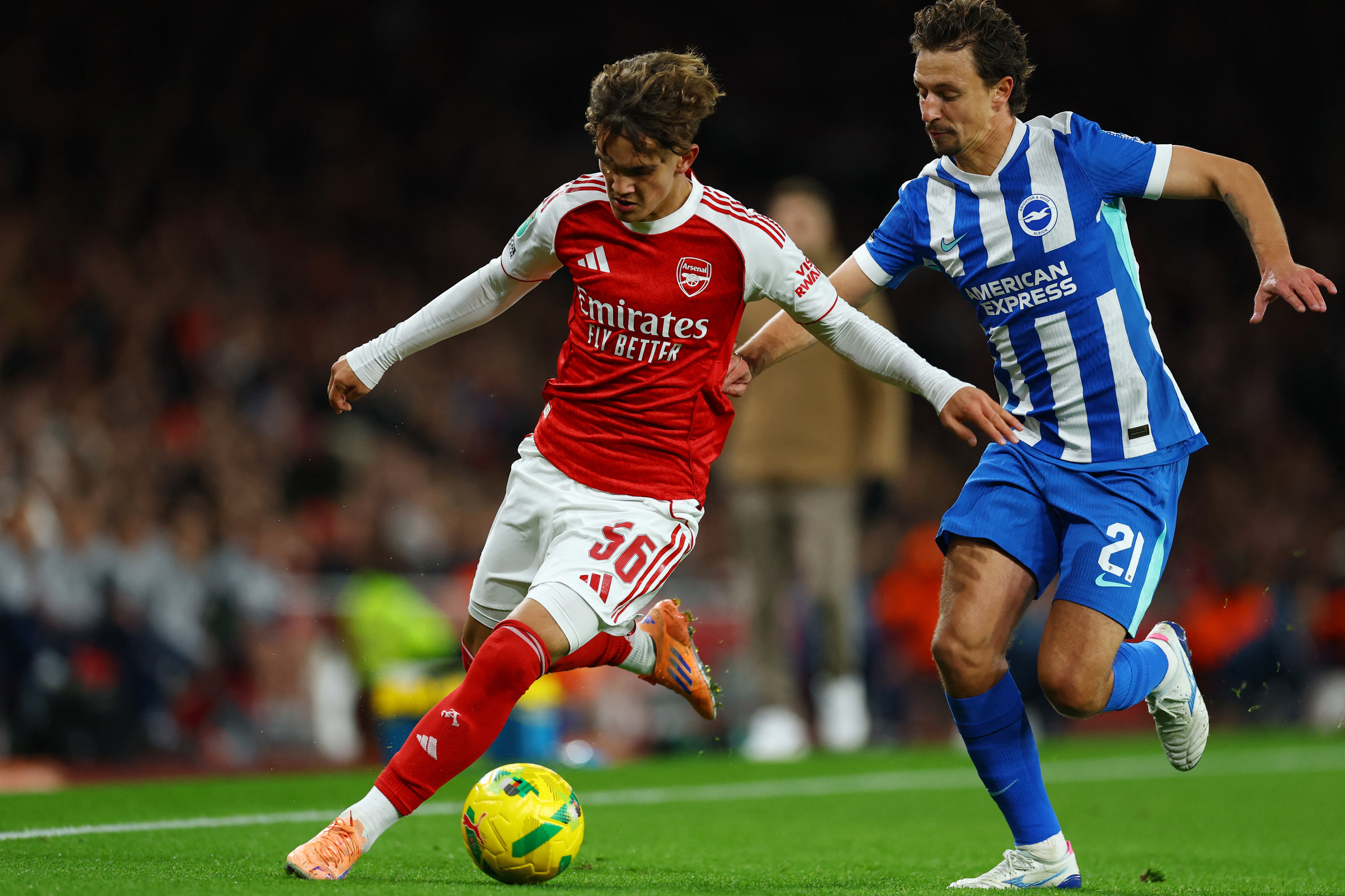 <p>Arteta was full of praise for Dowman after the game</p>