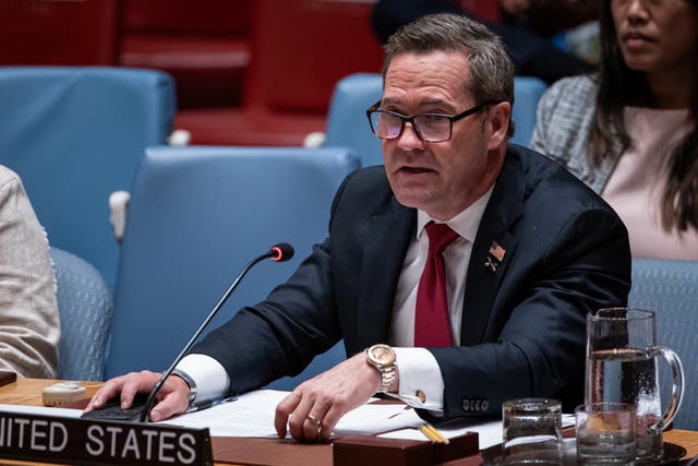 <p>U.S. Ambassador Mike Waltz was interrupted by Cuba's foreign minister as he spoke to the United Nations this week</p>