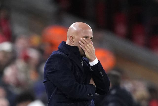 Liverpool manager Arne Slot explained his selection after the Carabao Cup exit to Crystal Palace (Peter Byrne/PA)