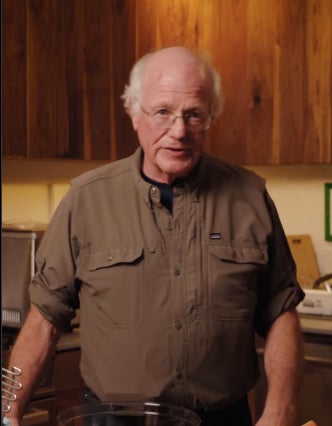 Ben Cohen announcing a new watermelon sorbet flavour in support of Palestine.