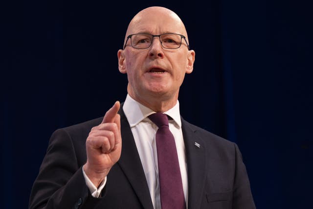 The SNP and Plaid Cymru can offer Scotland and Wales a ‘positive alternative to Westminster’s despair and decline’, Scotland’s First Minister has insisted (Jane Barlow/PA)