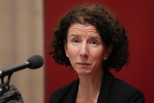 Anneliese Dodds likened the situation in Sudan to a ‘slow-motion Srebrenica’ (Maja Smiejkowska/PA)