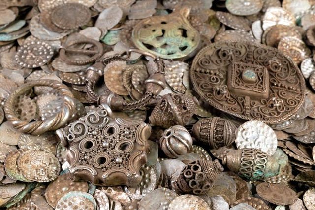 <p>An angler in Sweden has uncovered a remarkable haul of coins and jewellery from the Middle Ages</p>