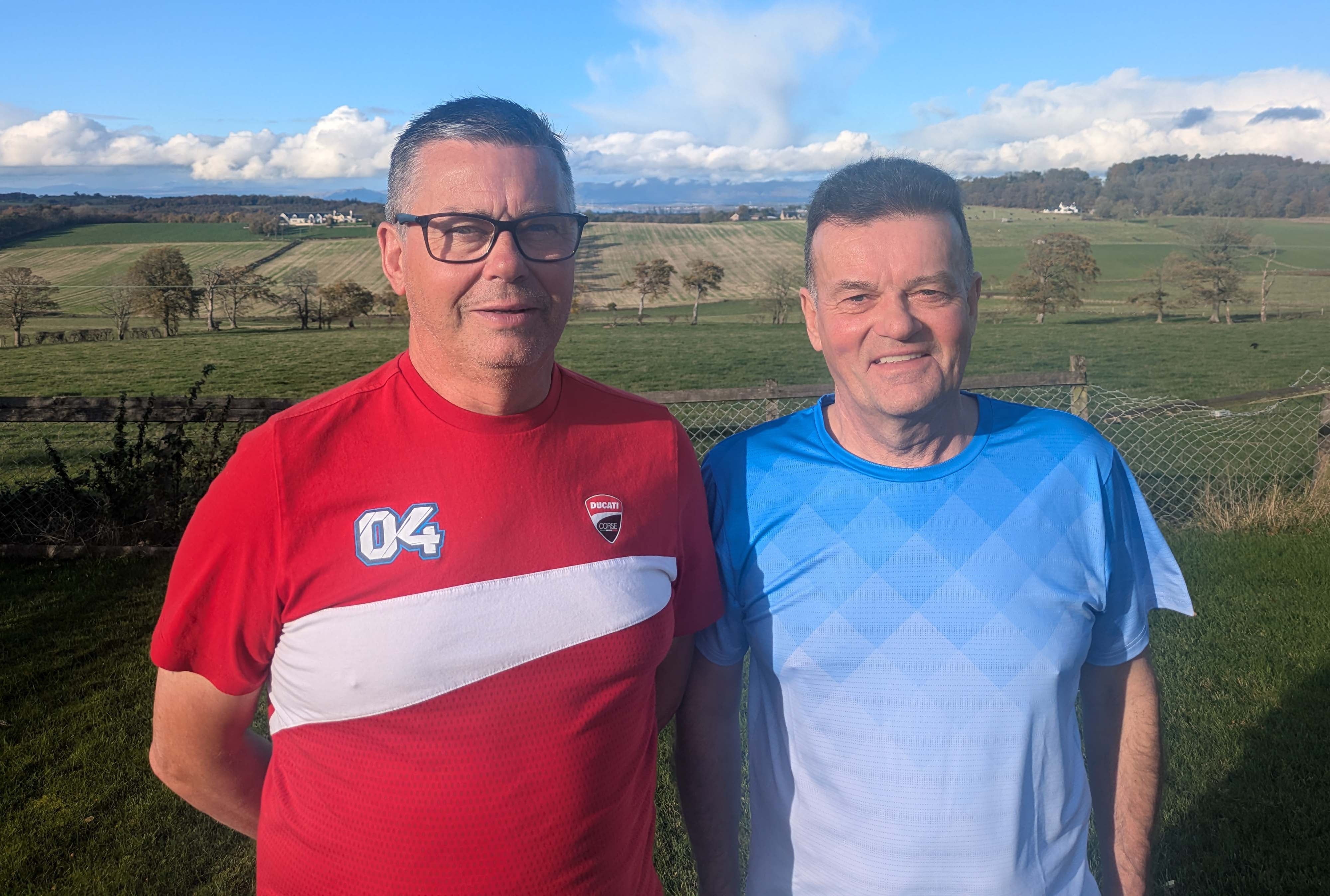 <p>Harry Wilson (left) and Gordon Wilson</p>