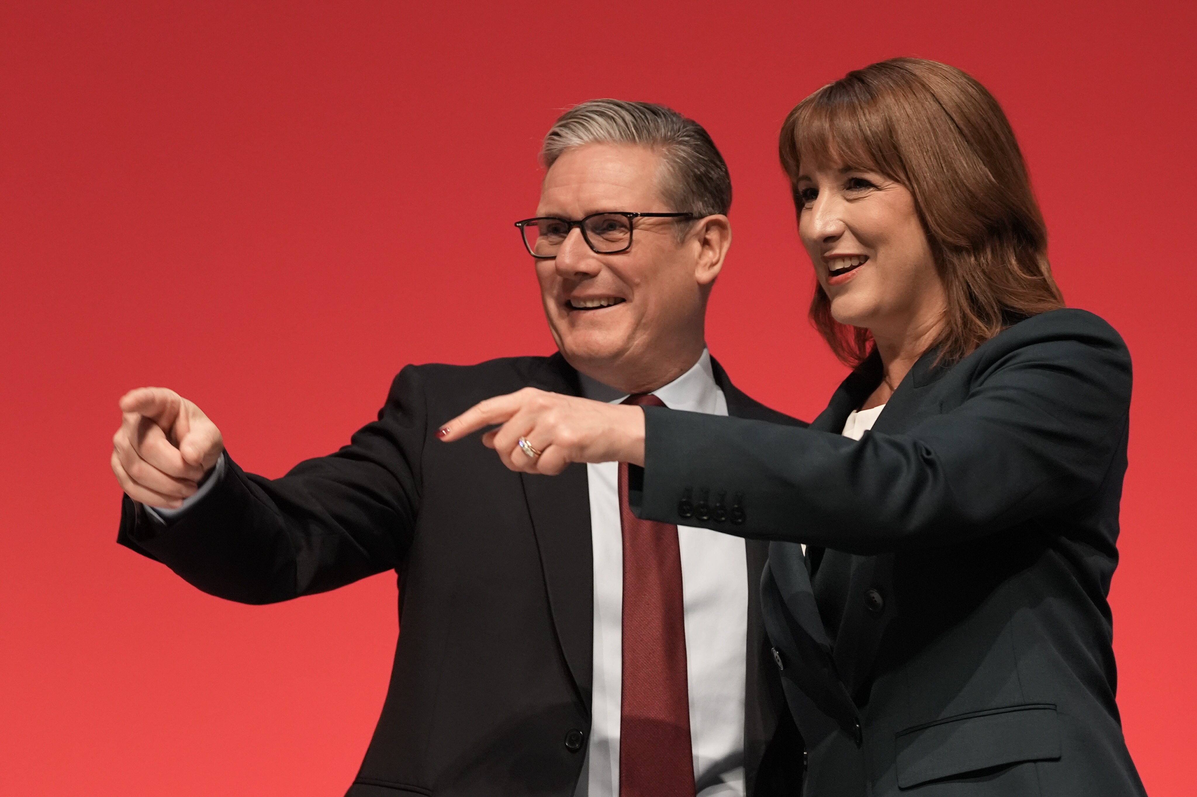 <p>Sir Keir Starmer and Rachel Reeves at the Labour Party conference</p>