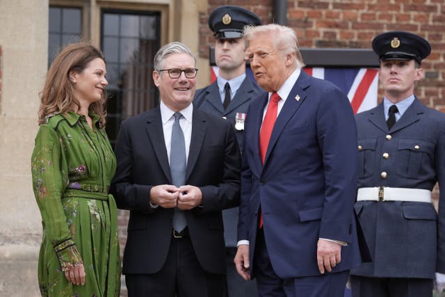 Sir Keir Starmer gave Donald Trump a ministerial red box during his state visit to the UK, and received a necklace, cufflinks and a golf club from the president (Stefan Rousseau/PA)