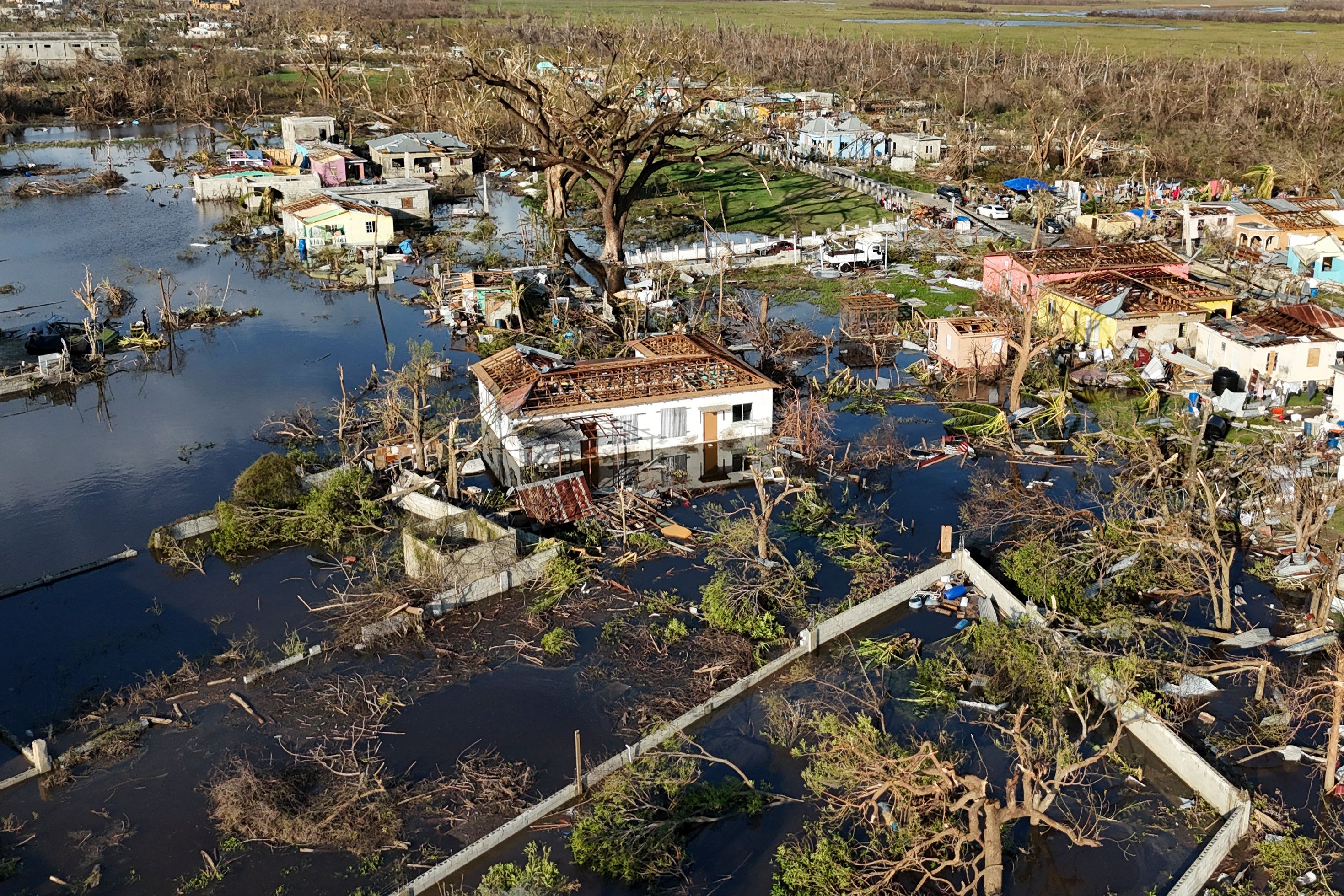 Black River, Jamaica, in the aftermath of Hurricane Melissa