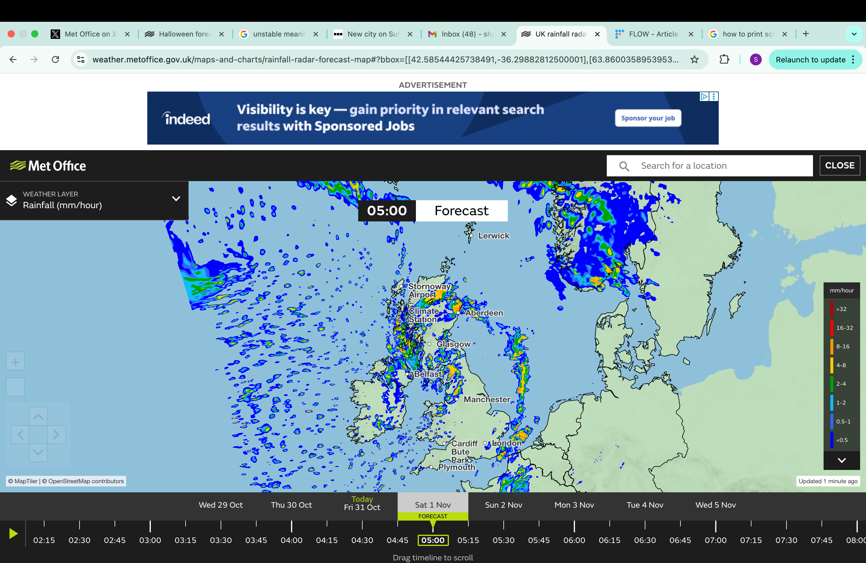 Strong winds and outbreaks of rain are expected in western parts of the UK