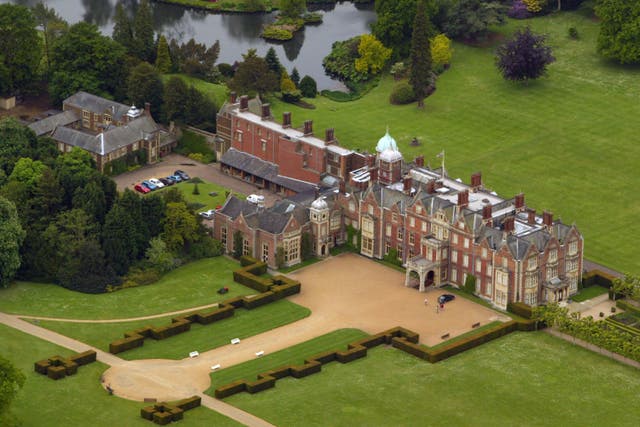 <p>Aerial view of Sandringham Estate</p>