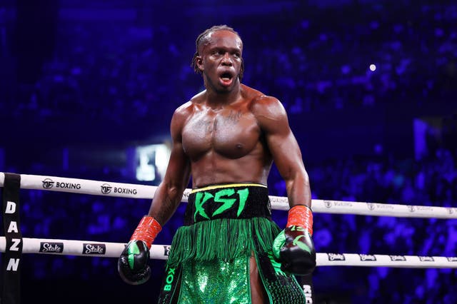 <p>KSI appeared to give Jake Paul credit after he announced he will be fighting Anthony Joshua next month</p>