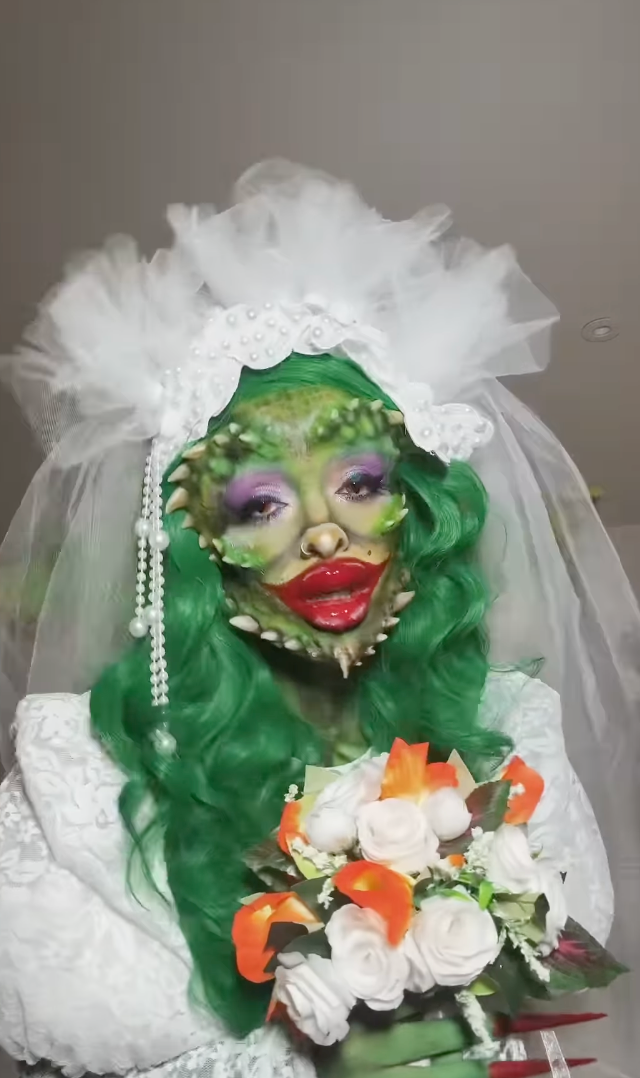 <p>Jade Thirwall unrecognisable as she transforms into Gremlin for Halloween </p>