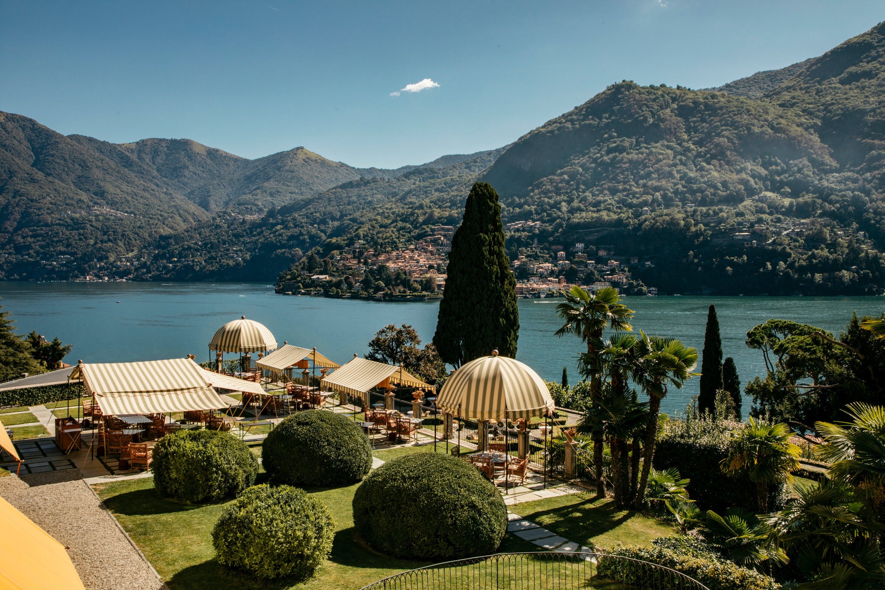 <p>The view from Passalacqua Hotel in Lake Como</p>