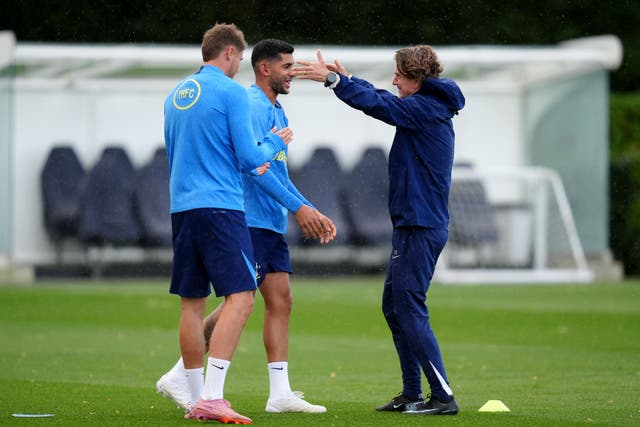 Thomas Frank has Tottenham captain Cristian Romero back for the visit of Chelsea (John Walton/PA)