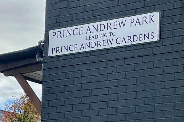 Councillors are set to debate a motion to change the names of Prince Andrew Park and Prince Andrew Gardens in south Belfast (PA)