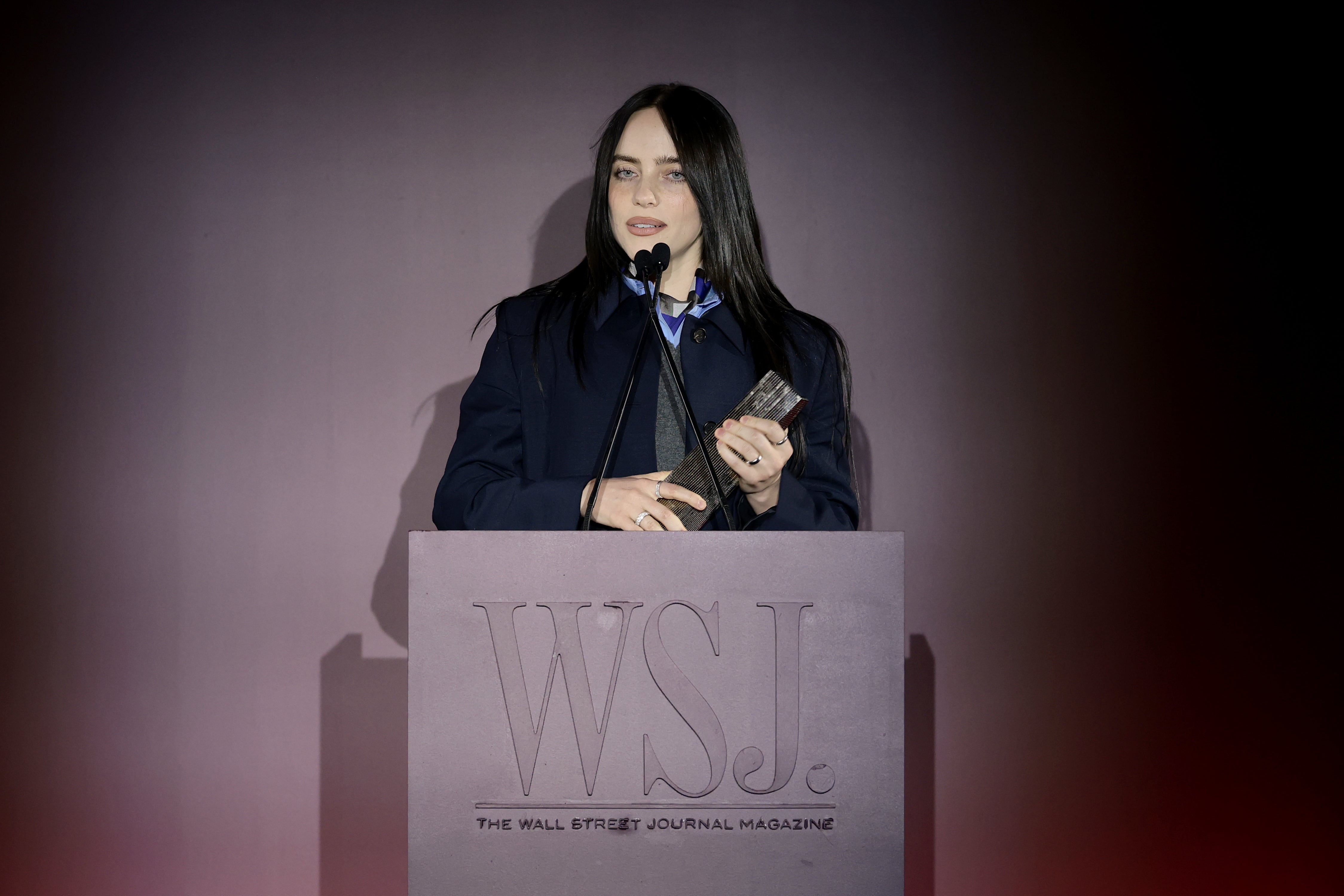 Billie Eilish called out billionaires during the WSJ Magazine 2025 Innovator Awards on October 29